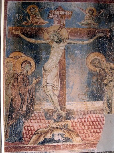 Frescos in St. George Church in Kurbinovo, Prespa, Macedonia by Unknown